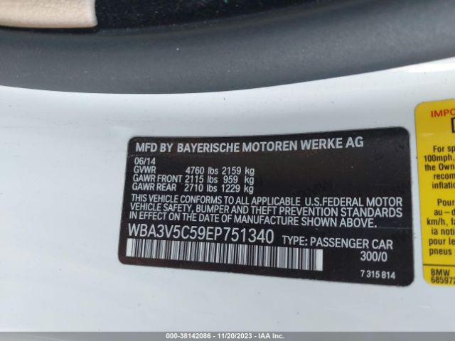 WBA3V5C59EP751340 BMW 4 Series 428i