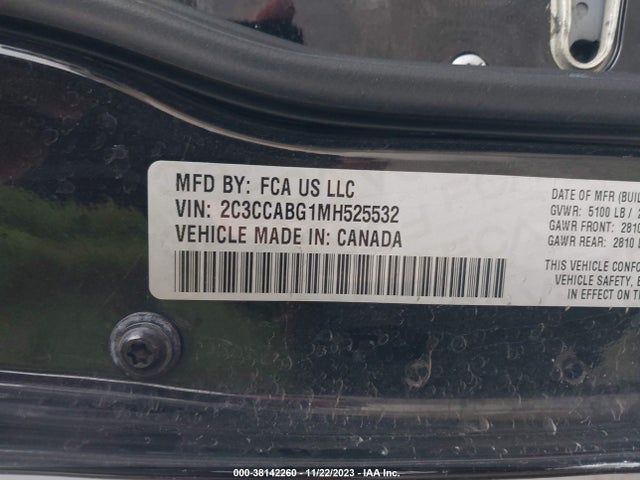 2C3CCABG1MH525532 Chrysler 300 300s