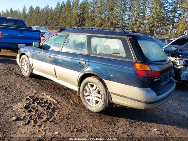 2002 SUBARU LEGACY OUTBACK VIN: 4S3BH665527650377