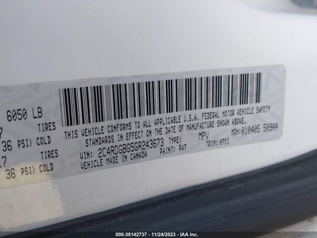 2C4RDGBG5GR243673 Dodge Grand Caravan American Value Pkg