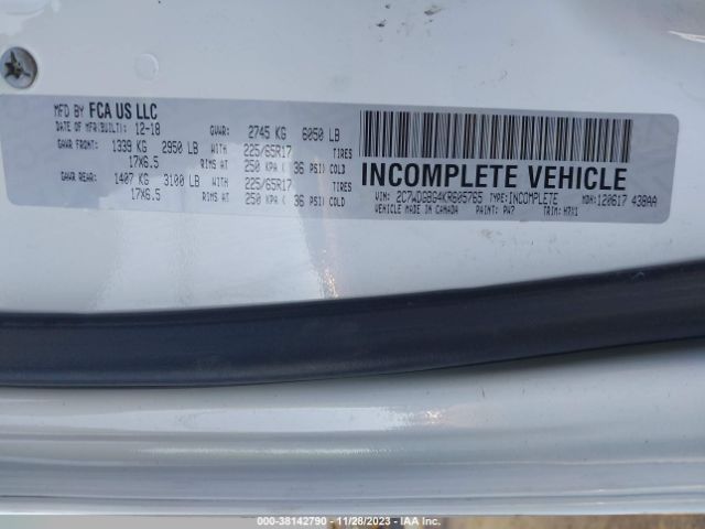2C7WDGBG4KR605765 Dodge Grand Caravan Se