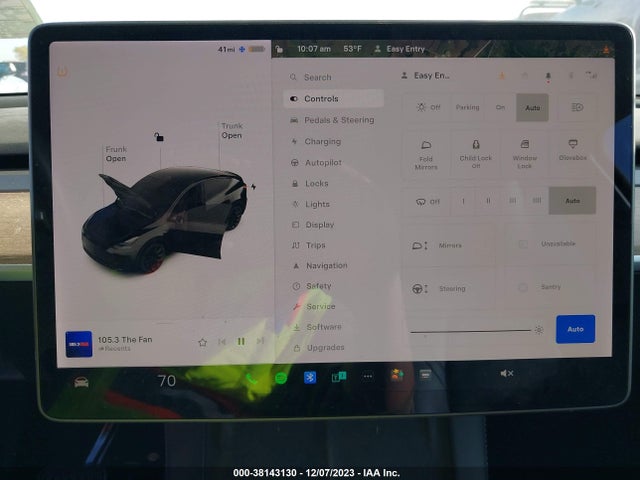 2021 TESLA MODEL Y LONG RANGE DUAL MOTOR ALL-WHEEL DRIVE VIN: 5YJYGDEE4MF125228