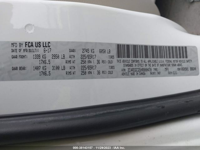 2C4RDGCG5HR800470 Dodge Grand Caravan Sxt