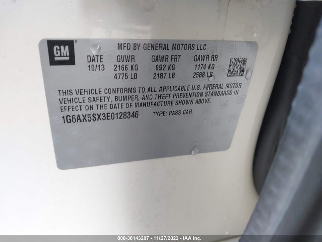 1G6AX5SX3E0128346 Cadillac CTS LUXURY