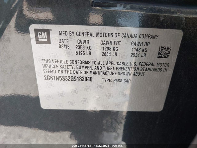 2G61N5S32G9182040 Cadillac Xts Luxury Collection