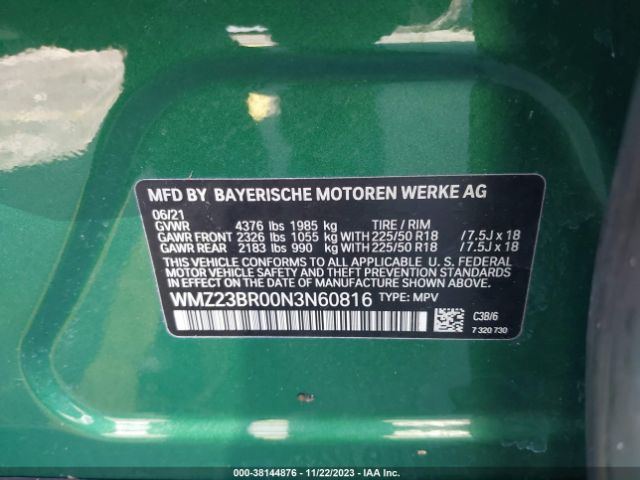 WMZ23BR00N3N60816 Mini Countryman Cooper