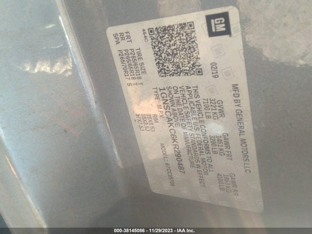 Chevrolet Tahoe Ls 2019 1GNSCAKC6KR290487 Image 9