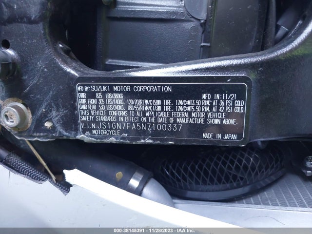 JS1GN7FA5N7100337 Suzuki N738