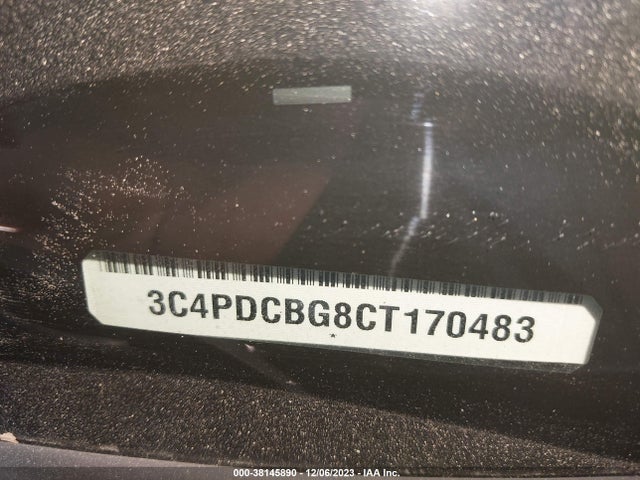 2012 DODGE JOURNEY SXT VIN: 3C4PDCBG8CT170483