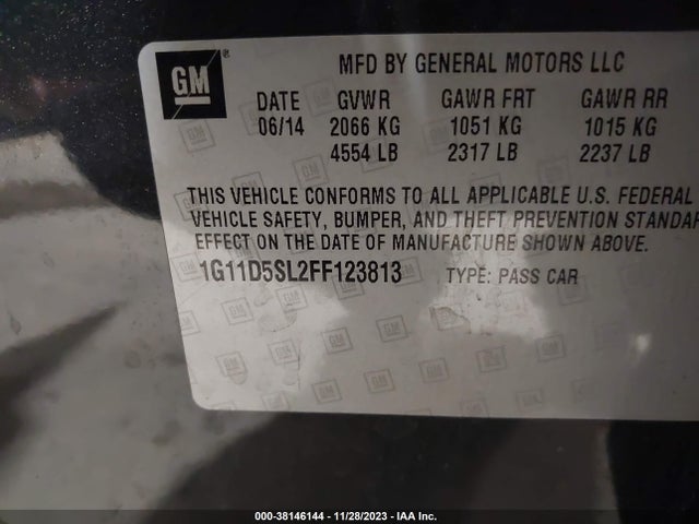 Chevrolet MALIBU 2LT 2015 1G11D5SL2FF123813 Image 9