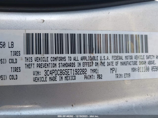 Dodge Journey Sxt 2014 3C4PDCBG5ET192282 Image 9