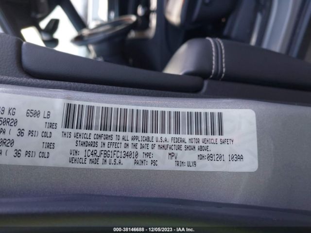 1C4RJFBG1FC134010 Jeep Grand Cherokee Limited
