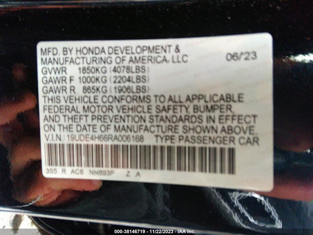 19UDE4H66RA006168 Acura Integra A-spec W/ Technology