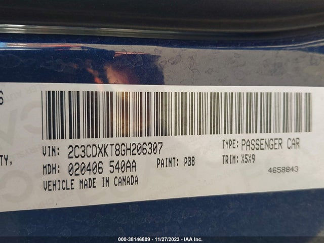 Dodge Charger Police 2016 2C3CDXKT8GH206307 Image 9