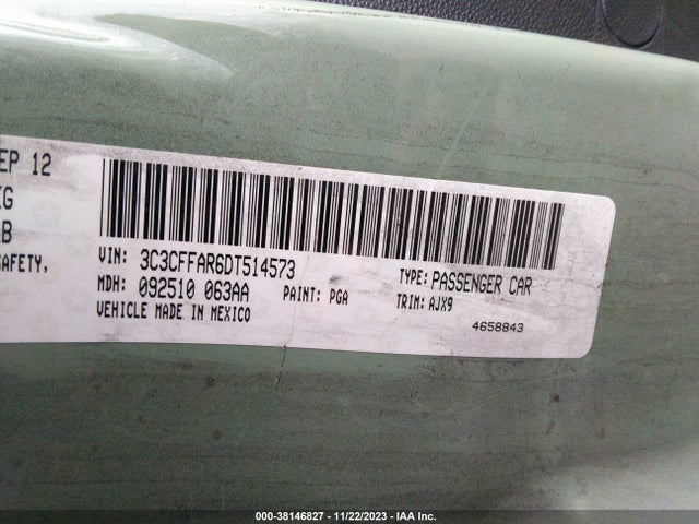 2013 FIAT 500 3C3CFFAR6DT514573 Photo 8