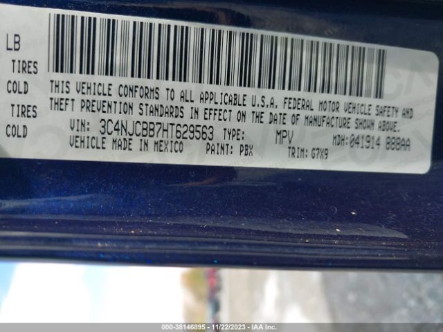 3C4NJCBB7HT629563 Jeep New Compass Latitude Fwd