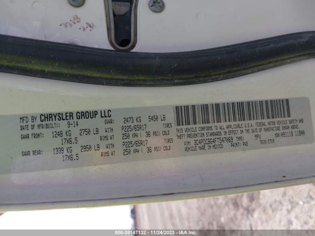 3C4PDCBG4FT547069 Dodge Journey Sxt