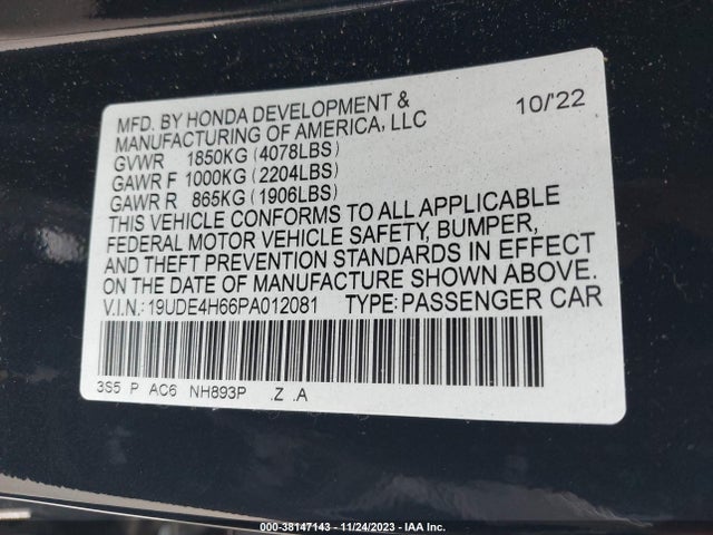 Acura Integra W/a-spec Tech Package 2023 19UDE4H66PA012081 Image 9