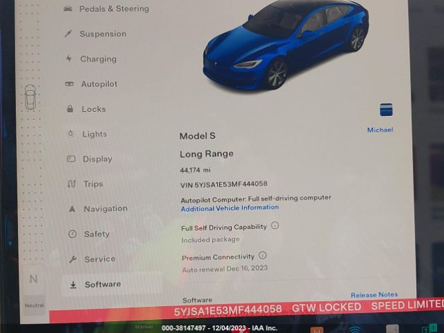 5YJSA1E53MF444058 Tesla Model S Long Range Dual Motor All-wheel Drive
