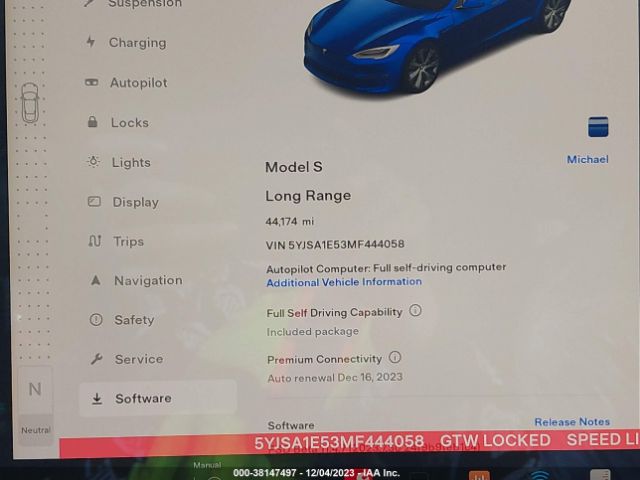 5YJSA1E53MF444058 Tesla Model S Long Range Dual Motor All-wheel Drive
