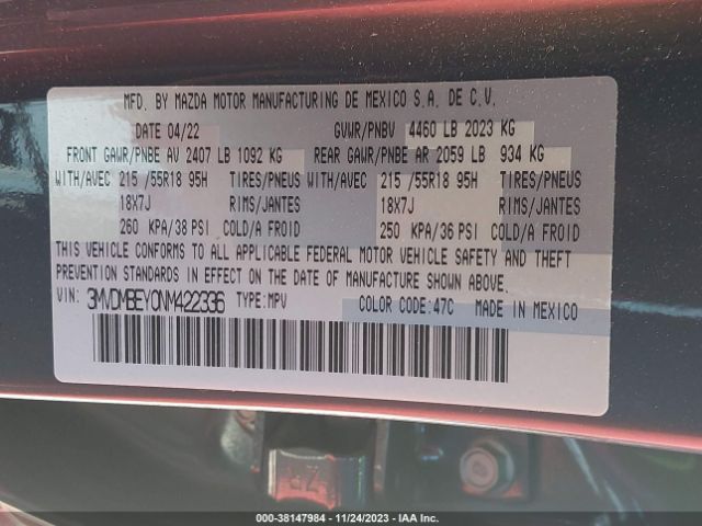 2022 MAZDA CX-30 3MVDMBEY0NM422336 Photo 8