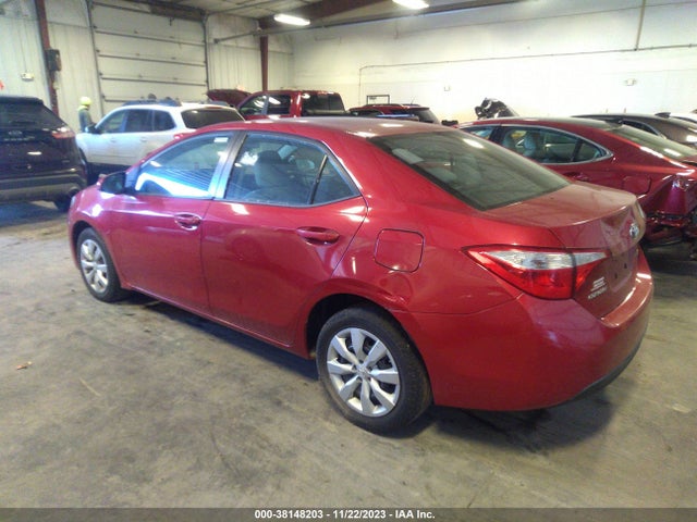 2014 TOYOTA COROLLA LE VIN: 2T1BURHE2EC075877