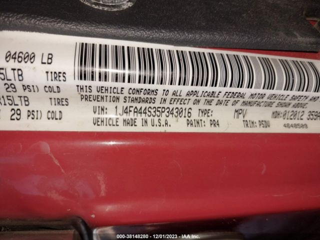 2005 JEEP WRANGLER 1J4FA44S35P343016 Photo 8