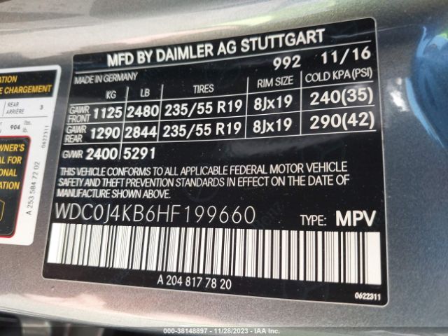 2017 MERCEDES-BENZ GLC 300 COUPE WDC0J4KB6HF199660 Photo 8