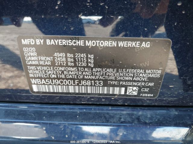 WBA5U9C00LFJ68133 BMW 3 Series M340i Xdrive