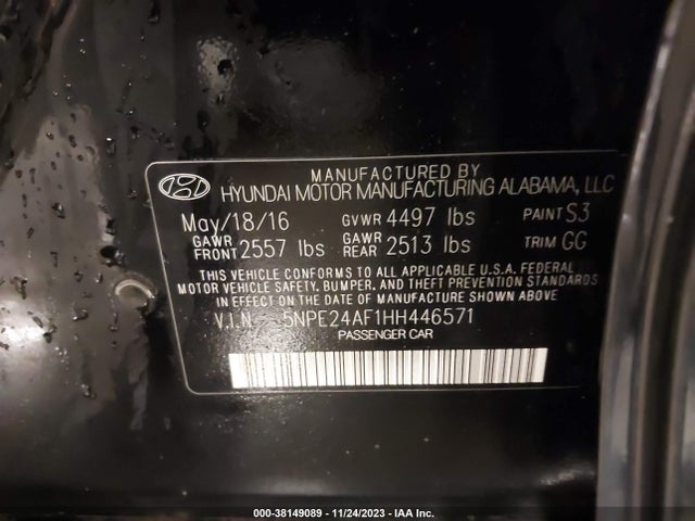 Hyundai SONATA SE 2017 5NPE24AF1HH446571 Image 9