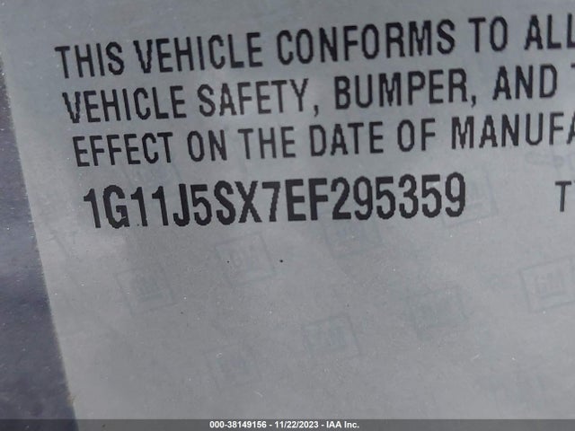 Chevrolet Malibu 2lz 2014 1G11J5SX7EF295359 Image 9