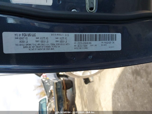 Dodge Charger Sxt 2016 2C3CDXJG3GH281906 Image 9