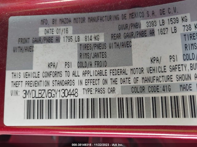 Scion IA 2016 3MYDLBZV6GY130448 Image 21