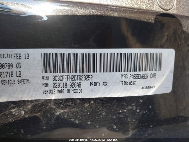 2013 FIAT 500 3C3CFFFH2DT629252 Photo 8