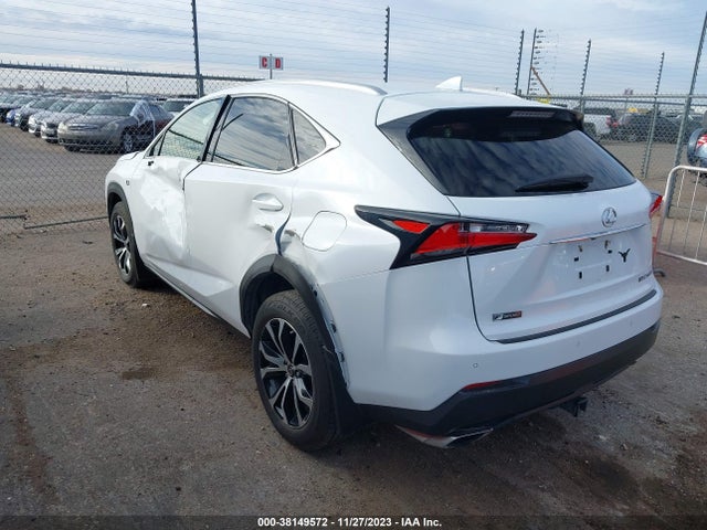 2016 LEXUS NX 200T F SPORT VIN: JTJBARBZXG2090694