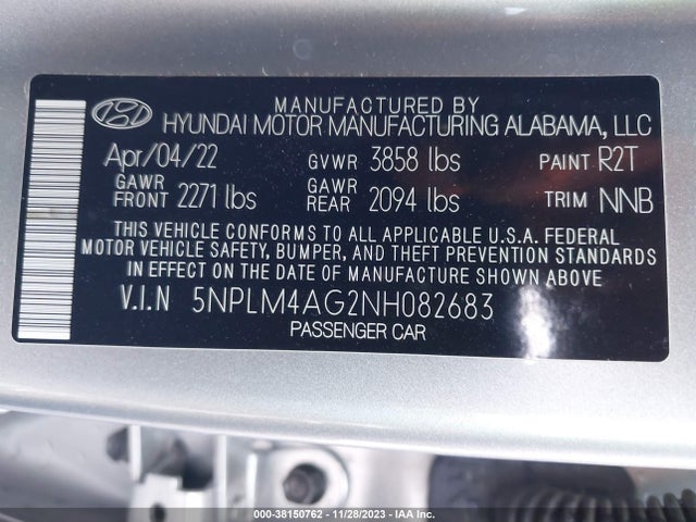 Hyundai mpi nu pe 2022 5NPLM4AG2NH082683 Image 25