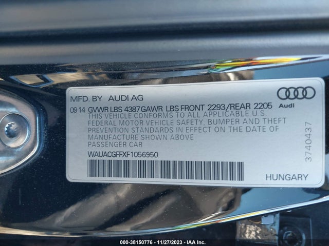WAUACGFFXF1056950 Audi A3 1.8t Premium