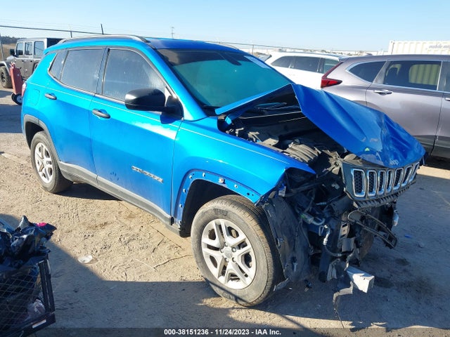 2018 JEEP COMPASS SPORT FWD VIN: 3C4NJCAB7JT488291