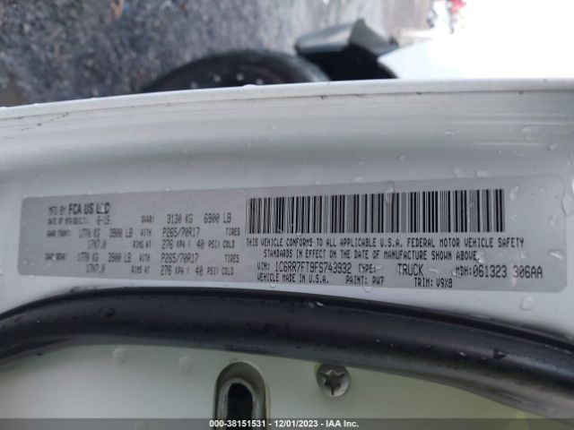 1C6RR7FT9FS743932 RAM 1500 Tradesman