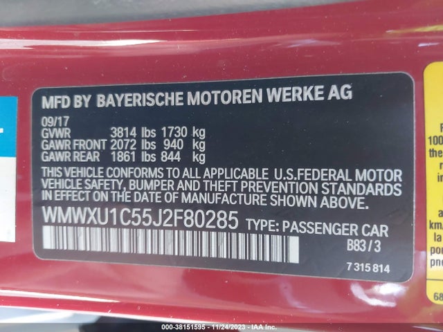 2018 MINI HARDTOP WMWXU1C55J2F80285 Photo 8