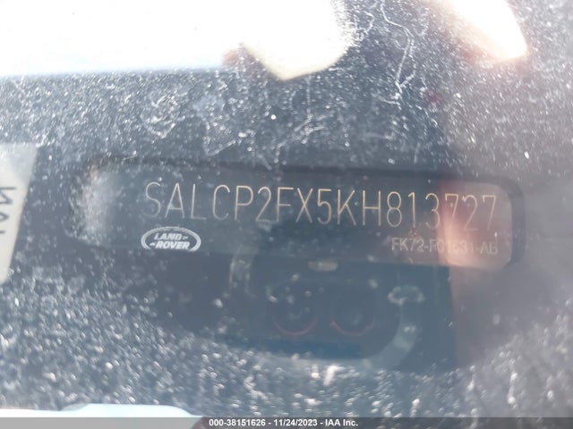 2019 LAND ROVER DISCOVERY SPORT SE VIN: SALCP2FX5KH813727
