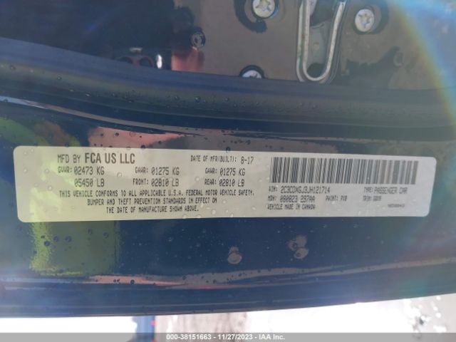 2C3CDXGJ3JH121714 Dodge Charger R/t Scat Pack Rwd