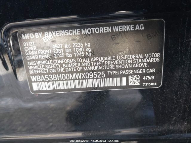 WBA53BH00MWX09525 BMW 5 Series 530i