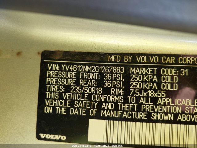 2016 VOLVO XC70 YV4612NM2G1267883 Photo 8