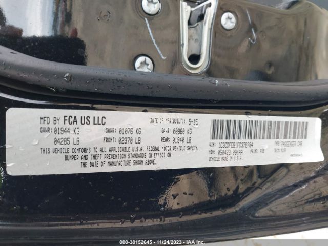 1C3CDFEB1FD378784 Dodge DART GT