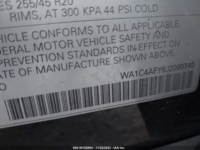 2018 AUDI SQ5 WA1C4AFY6J2099749 Photo 8