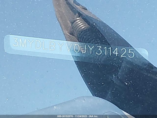 3MYDLBYV0JY311425 Toyota YARIS IA
