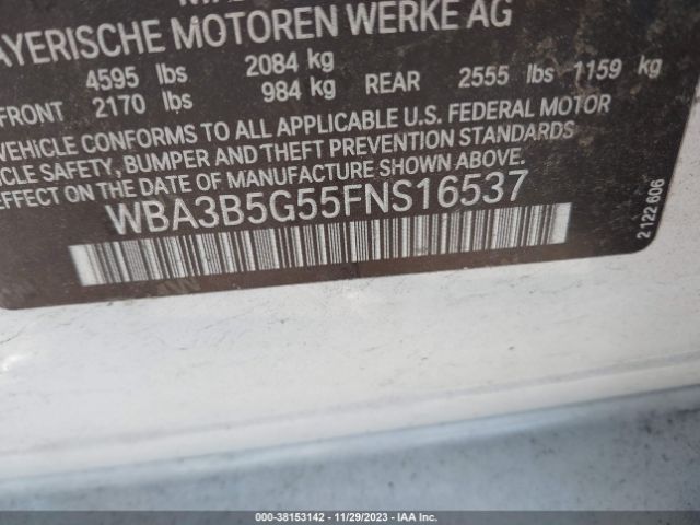 WBA3B5G55FNS16537 BMW 328i Xdrive