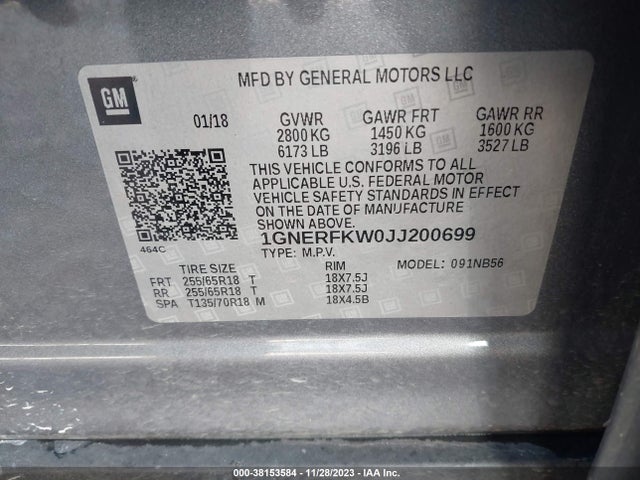 Chevrolet Traverse Ls 2018 1GNERFKW0JJ200699 Image 9