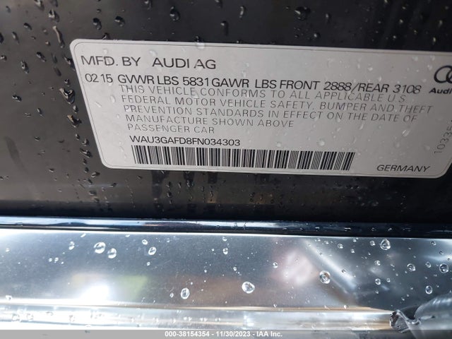 WAU3GAFD8FN034303 Audi A8 L 3.0t